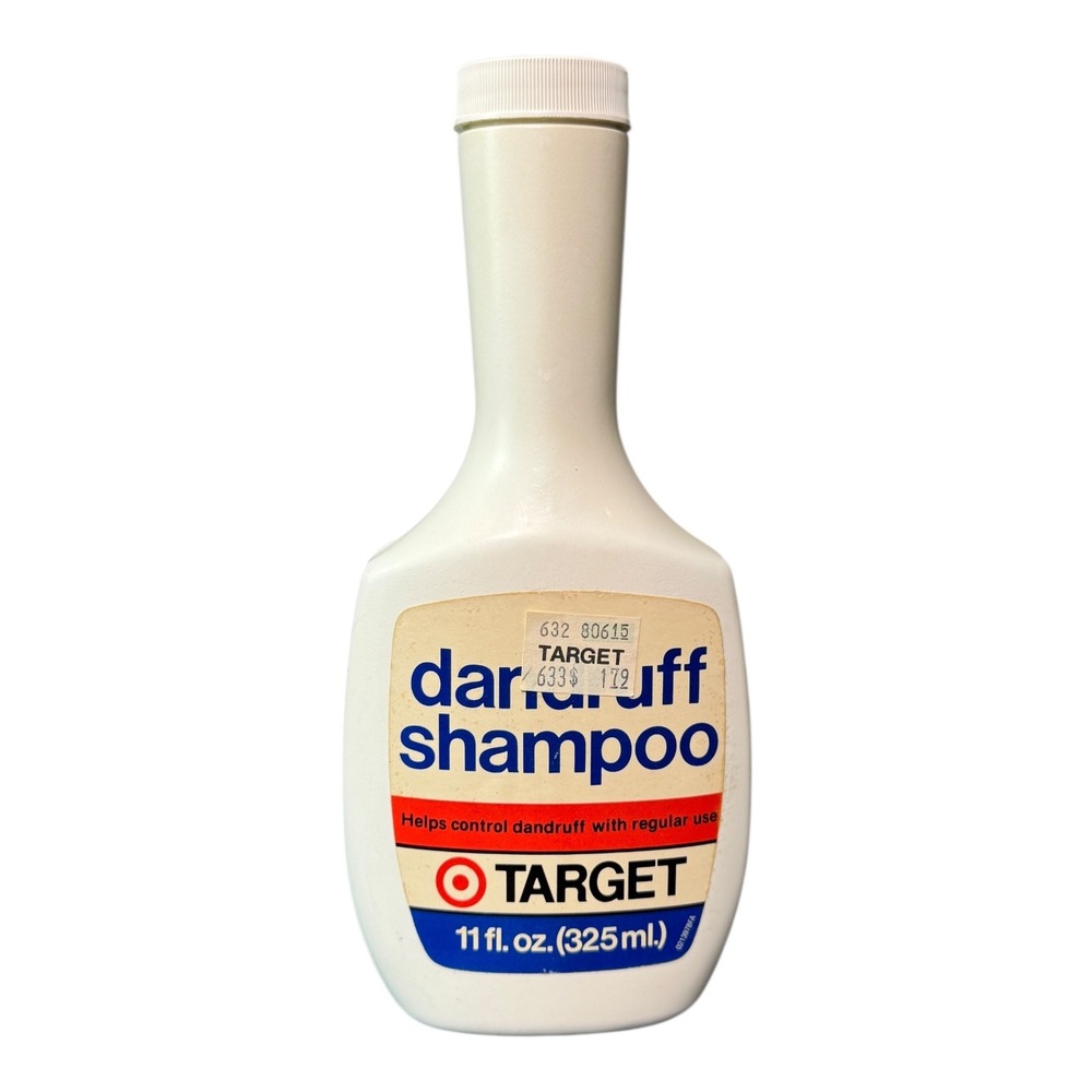 Vintage Target Dandruff Shampoo 11 fl oz‎ Bottle with Original Label